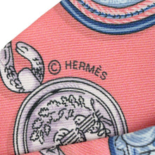 Load image into Gallery viewer, Hermes Epaulettes Pink Rouge Blue Twilly - 01233