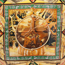 Load image into Gallery viewer, Hermes Carre 90 Au Son Du Tam Tam Green Scarf - 01247