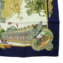 Load image into Gallery viewer, Hermes Carre 90 Sanssoucy Navy Scarf - 01273
