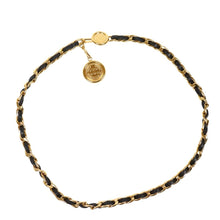 Load image into Gallery viewer, Chanel Coco Mark Chain GP x Leather Belt - 01165