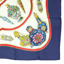 Load image into Gallery viewer, Hermes Carre 90 Qu Importe Le Flacon Blue Scarf - 01246