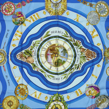 Load image into Gallery viewer, Hermes Carre 90 Parmi Les Fleurs Blue Scarf - 01264