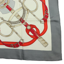 Load image into Gallery viewer, Hermes Carre 90 Eperon D'or Grey Scarf - 01252