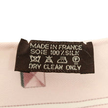 Load image into Gallery viewer, Hermes Pink Les Cles Silk Triangle Scarf - 01173
