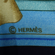 Load image into Gallery viewer, Hermes Carre 90 Azulejos Navy Scarf - 01283