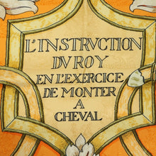 Load image into Gallery viewer, Hermes Carre 90 L'Instruction du Roy Orange Scarf - 01250