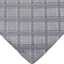 Load image into Gallery viewer, Hermes Navy Check Silk Tie - 01172