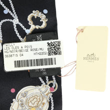 Load image into Gallery viewer, Hermes Les Cles a Pois Black Twilly - 01258