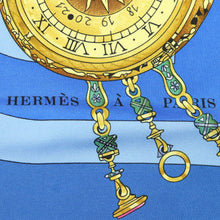 Load image into Gallery viewer, Hermes Carre 90 Parmi Les Fleurs Blue Scarf - 01264