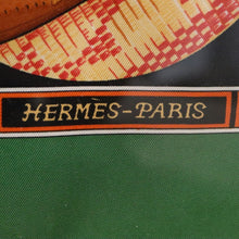 Load image into Gallery viewer, Hermes Carre 90 Au Son Du Tam Tam Green Scarf - 01247