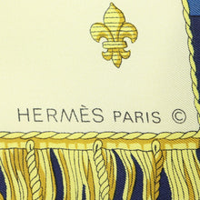 Load image into Gallery viewer, Hermes Carre 90 Vue Du Carrosse De La Galere La Reale Navy Scarf - 01267