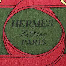 Load image into Gallery viewer, Hermes Carre 90 Eperon D'or Red Green Scarf - 01265