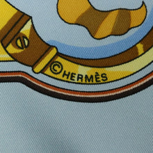 Load image into Gallery viewer, Hermes Carre 90 Cogeaux Sky Blue Scarf - 01280