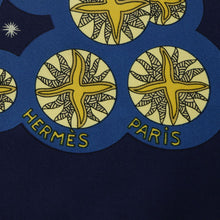 Load image into Gallery viewer, Hermes Carre 90 Le Roy Soleil Navy Scarf - 01266