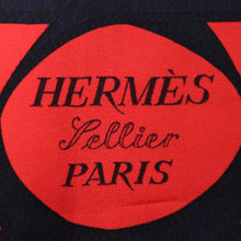 Load image into Gallery viewer, Hermes Carre 90 Eperon D'or Navy Scarf - 01249