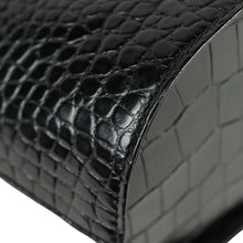 Load image into Gallery viewer, Yves Saint Laurent Lizard Black Tote Handle Bag - 01290