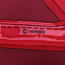 Load image into Gallery viewer, Hermes Carre 90 Aux Champs Bordeaux Scarf - 01239