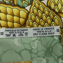 Load image into Gallery viewer, Hermes Carre 90 Carpe Diem Green Scarf - 01282