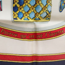 Load image into Gallery viewer, Hermes Carre 90 Qu Importe Le Flacon Blue Scarf - 01246