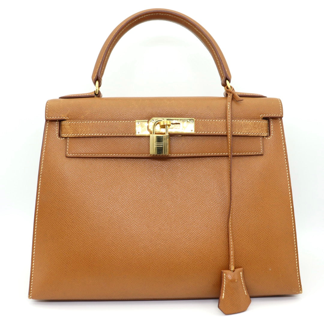 Hermes Kelly 28 Gold  Luxury pre-owned fashion from Japan – Fingertips  Vintage