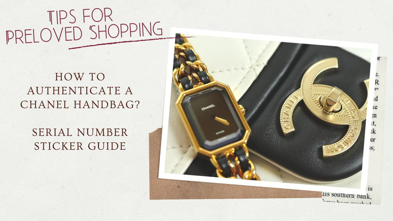 How to Authenticate a Chanel Handbag? - Serial Number Sticker Guide –  Fingertips Vintage
