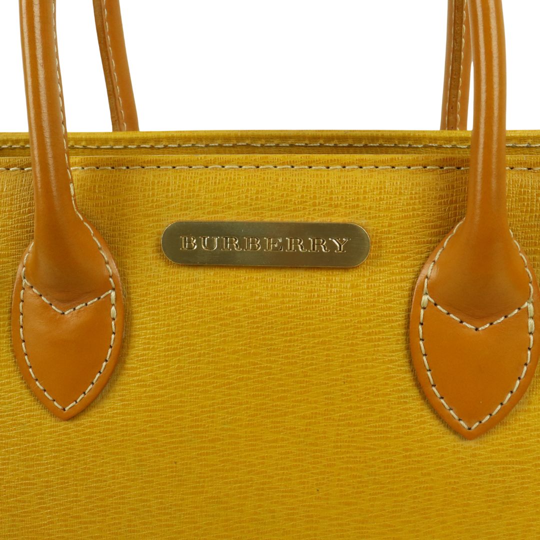 Burberry yellow handbag sale