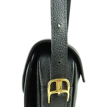 Load image into Gallery viewer, Yves Saint Laurent shoulder bag YSL gold hardware logo embossed Cassandra crossbody leather leather black - 01386
