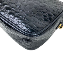 Load image into Gallery viewer, Salvatore Ferragamo VARA DH-213096 SHOULDER BAG EMBOSSED LEATHER BLACK - 01488
