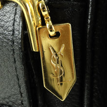 Load image into Gallery viewer, Yves Saint Laurent shoulder bag YSL gold hardware logo embossed Cassandra crossbody leather leather black - 01386
