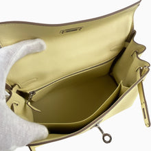 Load image into Gallery viewer, Hermes Kelly 25 Swift Inside stitching Jaune Milton Silver Hardware W Stamp 2024 2Way Handbag - 01476
