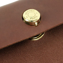 Load image into Gallery viewer, Hermes Toile H 2 Way Bag Brown E Mark - 01453
