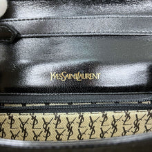 画像をギャラリービューアに読み込む, Yves Saint Laurent LIZARD SEMICIRCLE BLACK SHOULDER BAG - 01502
