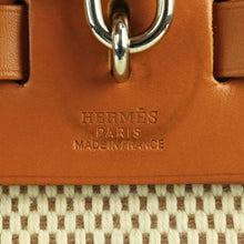 Load image into Gallery viewer, Hermes Ale Bag PM F engraved Toile Officier/Toile GM Natural Silver Hardware 2WAY Bag - 01415