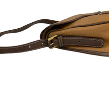 画像をギャラリービューアに読み込む, LOEWE ANAGRAM SHOULDER BAG BROWN LEATHER EMBOSSED - 01478
