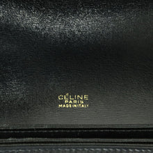 画像をギャラリービューアに読み込む, Celine Black Leather Carriage Hardware Shoulder Bag - 01425
