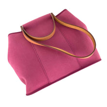 Load image into Gallery viewer, HERMES KABAK ELAN PM Square O 2WAY SHOULDER BAG CANVAS × LEATHER PINK - 01467
