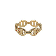 Load image into Gallery viewer, Hermes Chaine dAncre Ring Au750 Yellow  Gold - 01447
