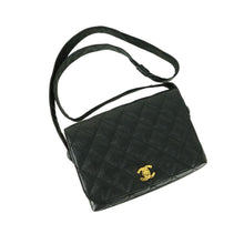 Load image into Gallery viewer, Chanel Black Caviar Leather Vintage Shoulder Bag - 01373
