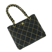 Load image into Gallery viewer, CHANEL Wild Stitch Wool Chain Tote Bag - 01371
