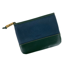 Load image into Gallery viewer, LOEWE VELAZQUEZ MINI POUCH COIN CASE BLUE x GREEN - 01479
