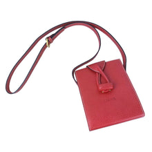 Load image into Gallery viewer, LOEWE SHOULDER BAG LOGO EMBOSSED LEATHER RED - 01498
