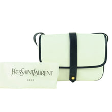 Load image into Gallery viewer, YSL Yves Saint Laurent Leather Gold Logo Shoulder Bag -01393
