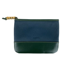 Load image into Gallery viewer, LOEWE VELAZQUEZ MINI POUCH COIN CASE BLUE x GREEN - 01479
