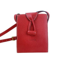 Load image into Gallery viewer, LOEWE SHOULDER BAG LOGO EMBOSSED LEATHER RED - 01498
