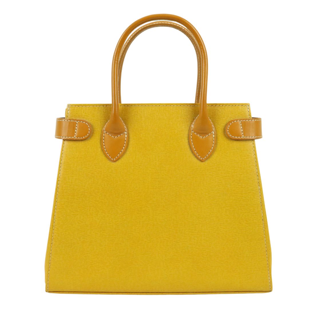 トートバッグ BURBERRY Women Bags 8075135 BURBERRY UOMO Yellow Burberry Leather Yellow Tote Bag - 01436 – Fingertips Vintage