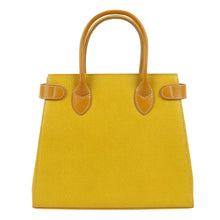 画像をギャラリービューアに読み込む, Burberry Leather Yellow Tote Bag - 01436
