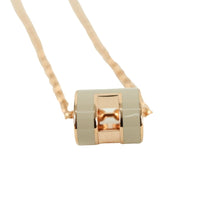 Load image into Gallery viewer, Hermes Mini Pop H Pendant Etoupe Necklace - 01452
