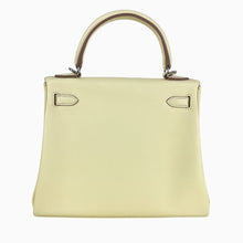 Load image into Gallery viewer, Hermes Kelly 25 Swift Inside stitching Jaune Milton Silver Hardware W Stamp 2024 2Way Handbag - 01476
