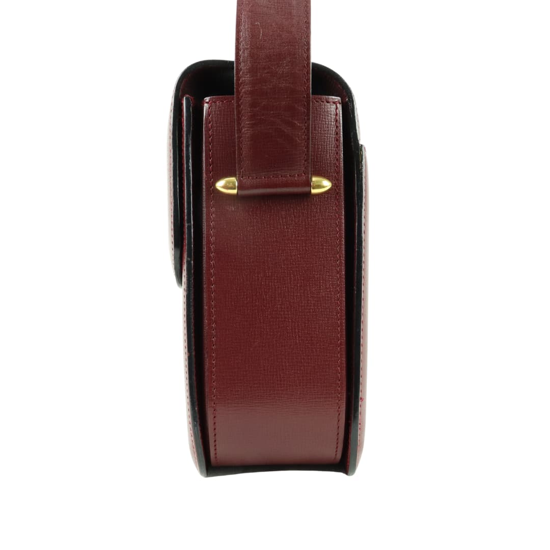 カルティエ マスト ドゥ カルティエ ボルドー ショルダー バッグ