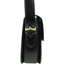 Load image into Gallery viewer, Celine Black Leather Carriage Hardware Shoulder Bag - 01425
